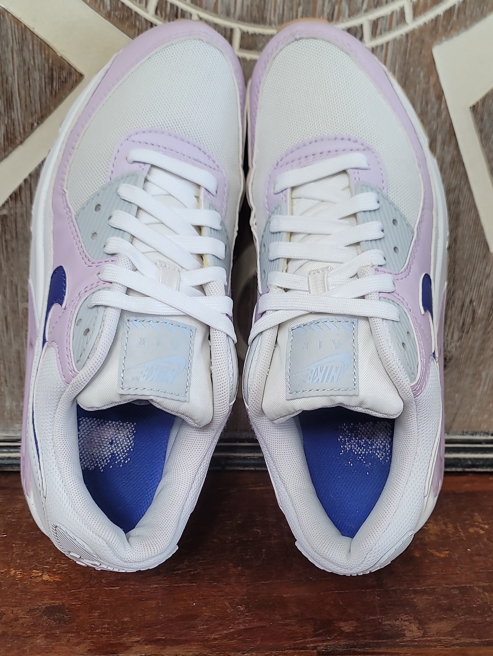 🔥🔥 Nike Wmns Air Max 90 'White Doll' Wmns 8 Great Condition Fast Shipping - Picture 11 of 15